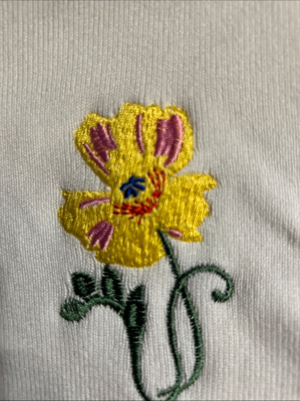 Free Assembly White Floral Embroidered Short-Sleeve Cardigan - Picture 9 of 16